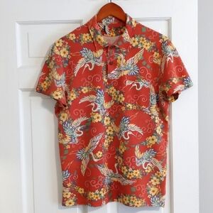 🦢RARE/VTG Polo Ralph Lauren🦢 - Vintage Floral Crane S/S Polo